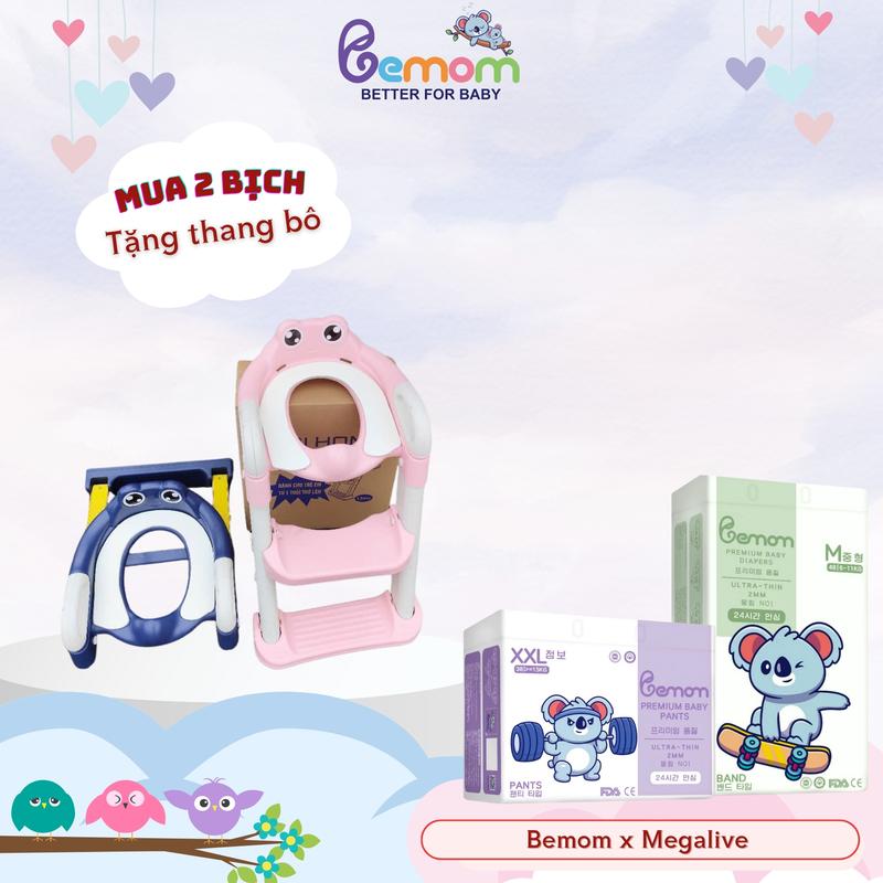 [KOL] Combo 2 bịch tã Bemom Plus Hàn Quốc mỏng nhẹ, thấm hút tốt cho bé
