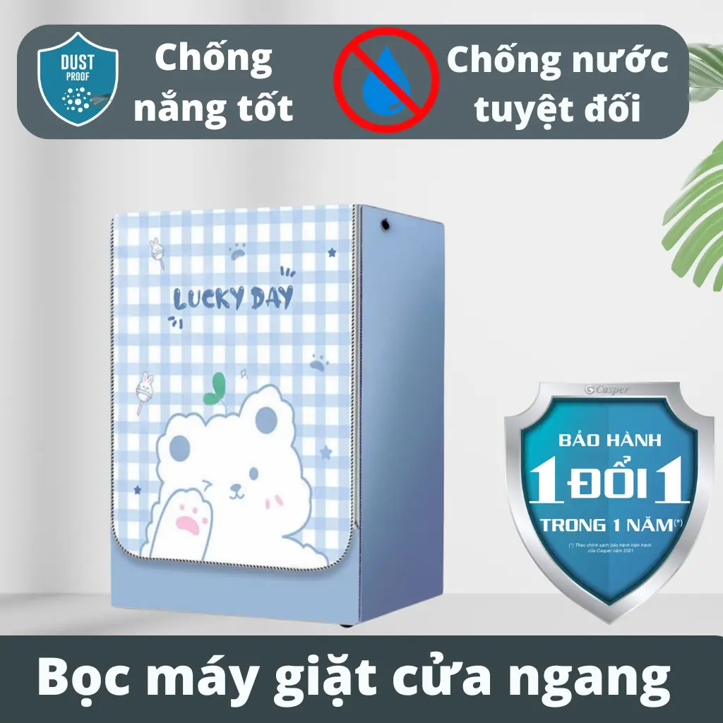Áo bọc máy giặt cửa ngang chống nắng mưa, bụi bẩn, phù hợp máy giặt từ 6kg - 12kg - Nhiều mẫu mới washing machine nắp che máy giặt đầy màu sắc nắp che máy giặt đá cẩm thạch xám