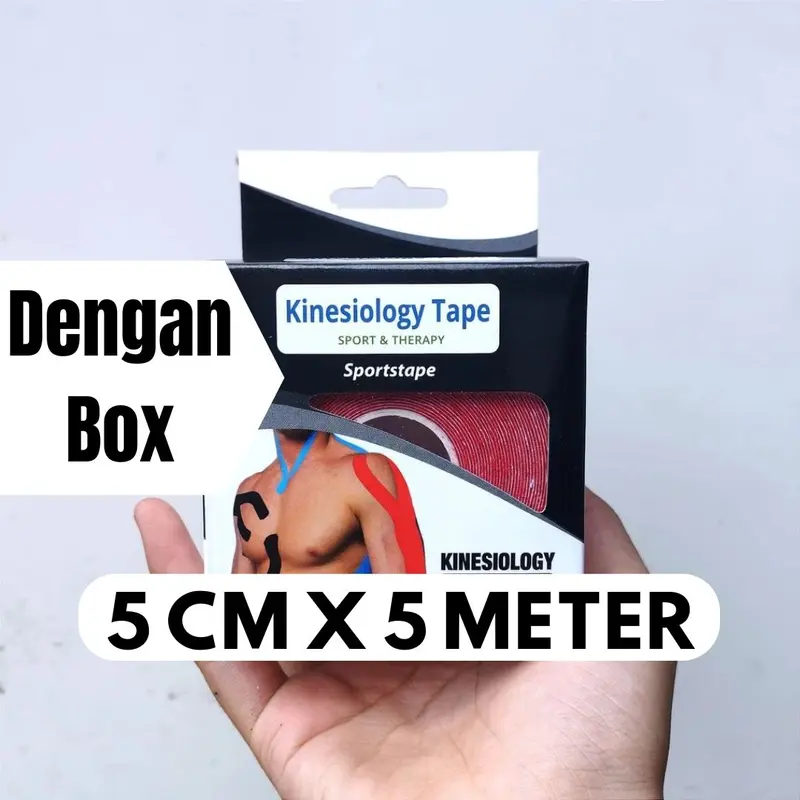 Kinesio Tape 5CM X 5M Kinesiologi Taping Olahraga Tapping Kinesiology Wrist Tape Sport Tangan 1