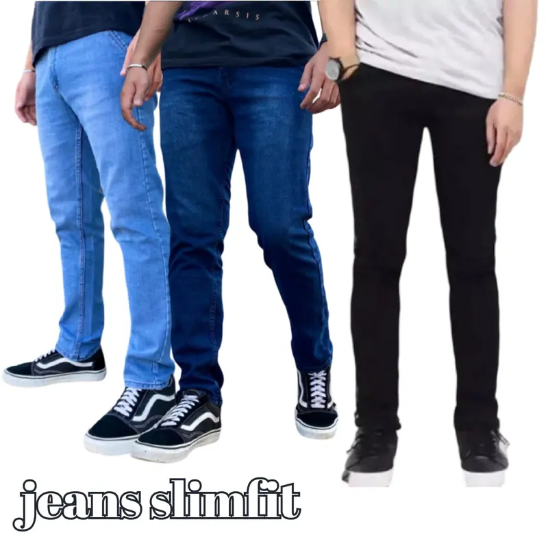 Celana Panjang Jeans Pensil Slimfit Cowok Keren - Jeans Panjang Lelaki - Celana Laki Laki Dewasa - Pria, Skinny 0
