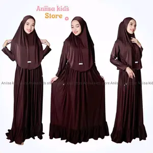 Gamis Serut pinggang Dewasa Wanita Muslim Remaja Syari Dress Lebaran