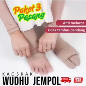 KAOS KAKI WUDHU WANITA | KAOS KAKI MUSLIMAH | KAOS KAKI UMROH/HAJI kaos  kaki  wanita  jempol Panjang