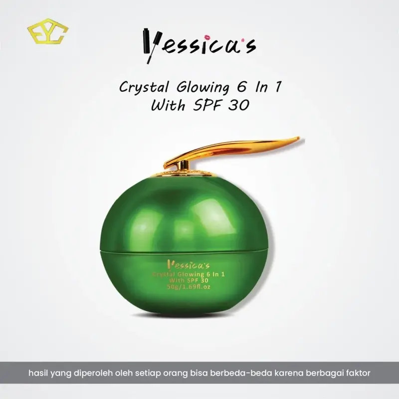 Yessica's Night Cream With Niacinamide DNA Salmon + 6IN1 Crystal Glowing Cream With SPF 30 + Goat Milk Moisturizer 4