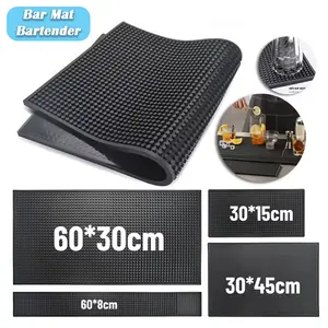 Alas Pengering Tatakan Gelas Karet Anti Slip Bar Mat Bartender Kitchenware