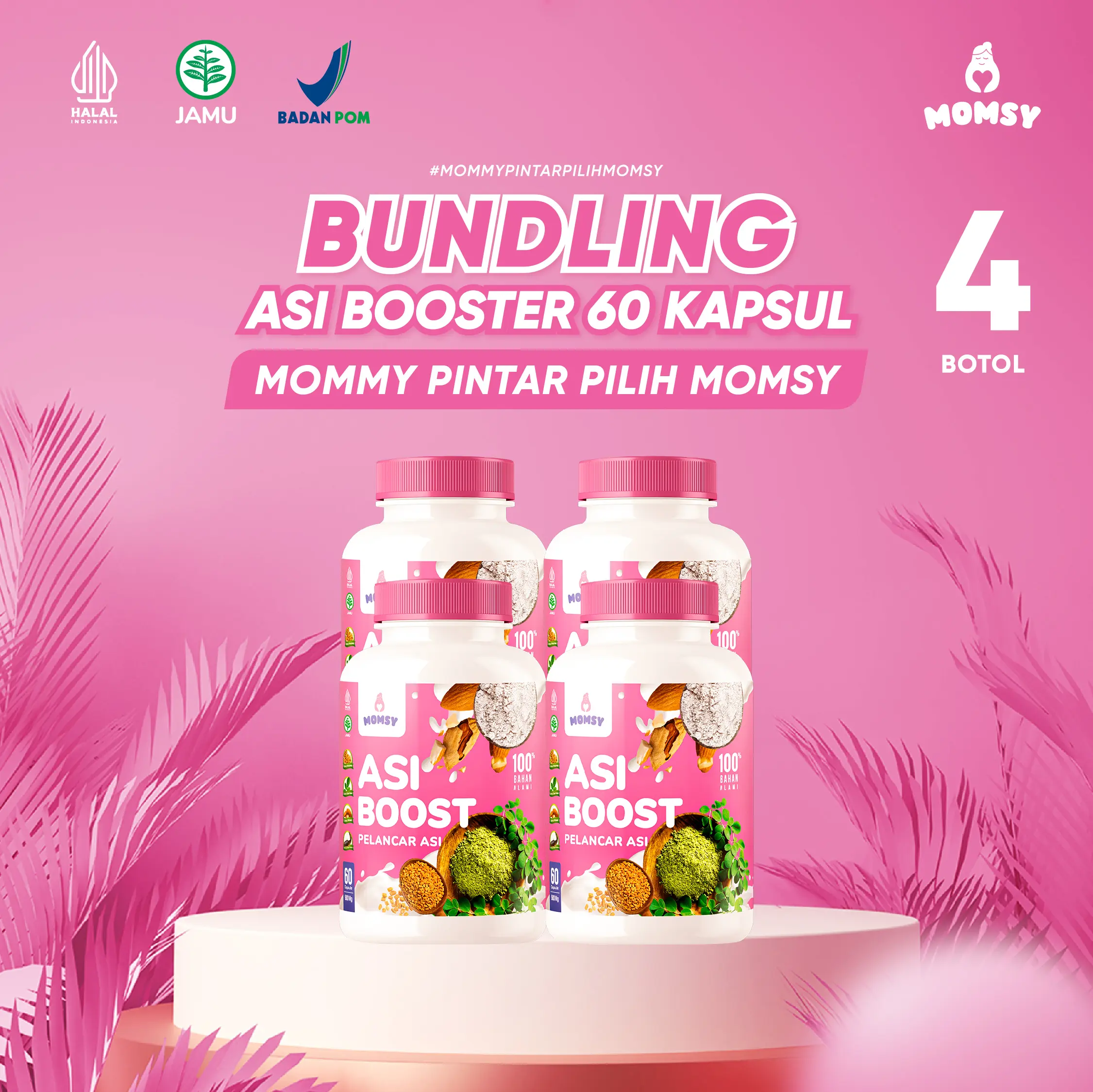 Asi Booster Pelancar Asi MOMSY [COD] - 4 Momsy @60caps