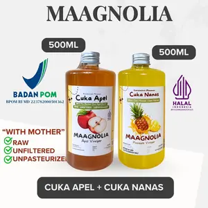 Paket Cuka Apel + Cuka Nanas Maagnolia 500 ml