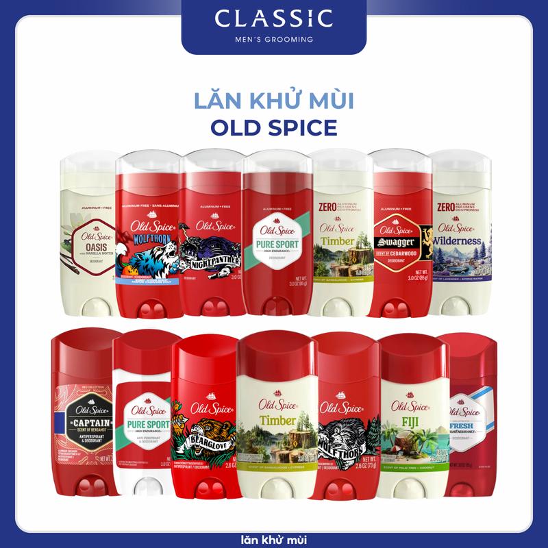 Lăn Khử Mùi Old Spice Mỹ - Nhiều Mùi Hương