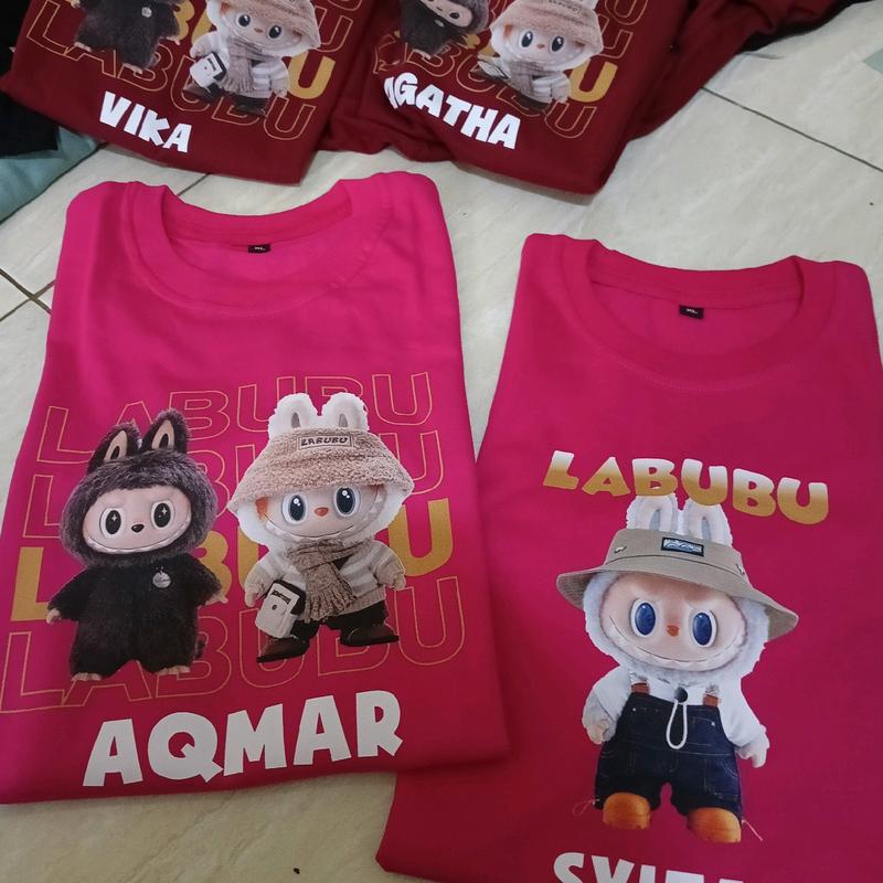 Kaos labubu viral custom_nama 3