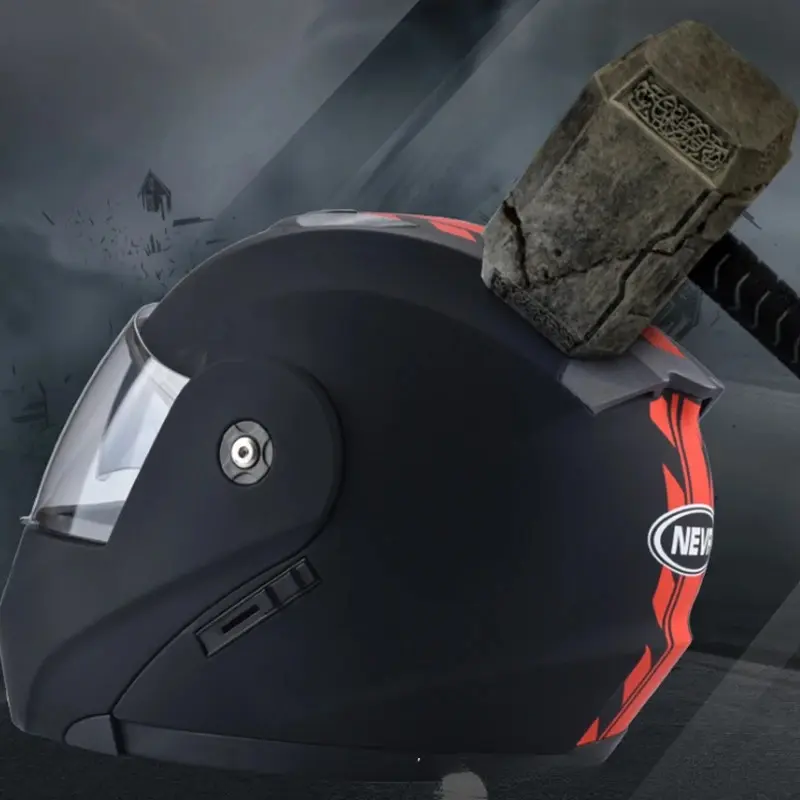 helm sepeda motor Perlindungan berkendara Helm pengaman Helm yang ramping Anti jatuh, anti terjepit 7