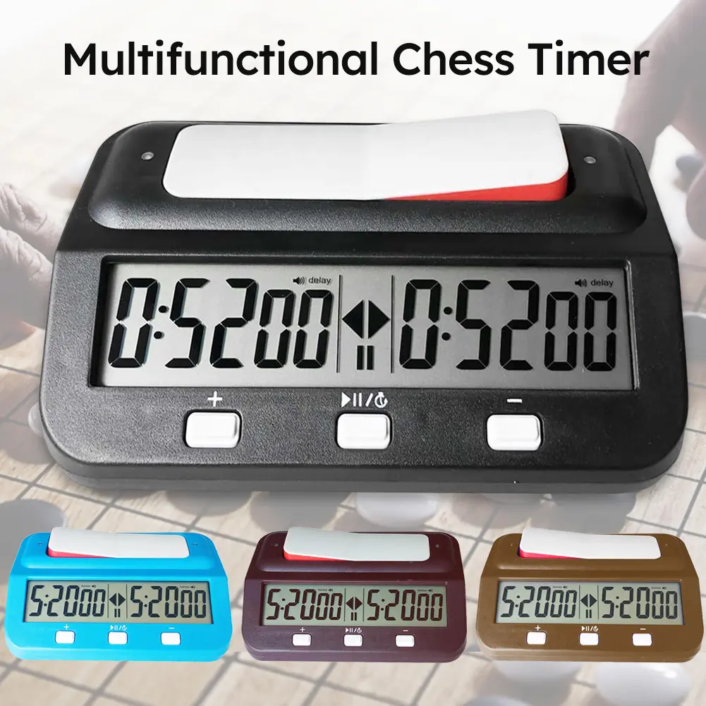 Chess Digital Timer Professional Digital Chess Timer Battery Powered Board Game Chess Clock Count Up Down Timer