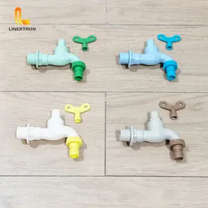 KERAN AIR TAMAN KUNCI PVC WARNA WARNI 1/2 INCH / KRAN KUNCI CABUT 1/2 INCH PVC WARNA / KRAN ERAN KUNCI PLASTIK WARNA WARNI 1/2" / KRAN KERAN CABUT PVC WARNA 1/2" INCH