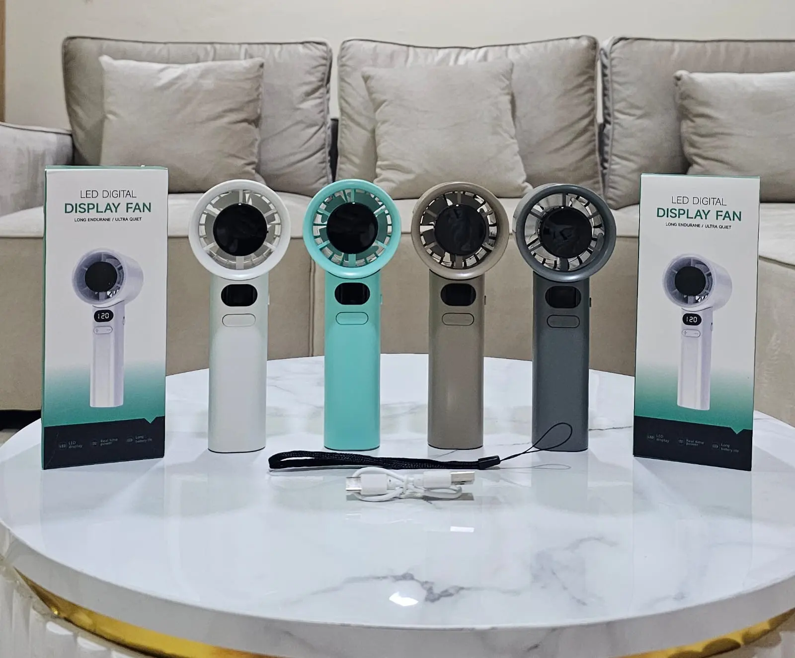 [IDOLA] Kipas Turbo M11 Kipas Portable Mini 120 Super Speed Bahan Logam Angin Super Kencang LED Display