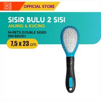 Gambar M-Pets Double Sided Pin Brush / Sisir Bulu Anjing Kucing 2 Sisi dari M-Pets Volk Pets Indonesia Kota Tangerang 3 Tokopedia