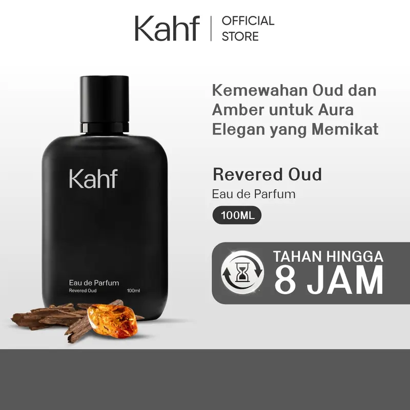 Kahf Eau de Parfum Revered Oud 100 ml Parfum Pria Wangi Tahan