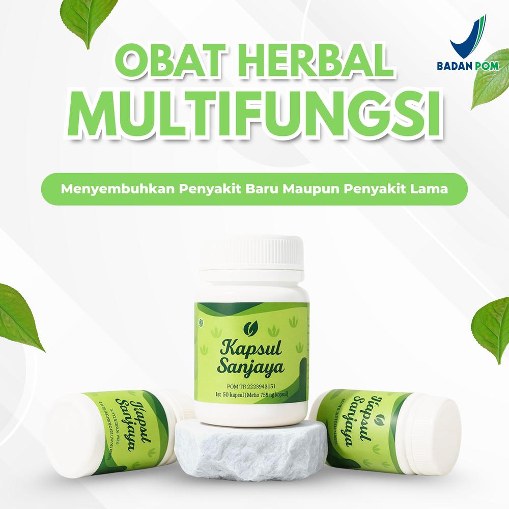 Sanjaya Herbal Original Isi 28 Kapsul - Membantu Meredakan Pegal Linu & Nyeri Sendi Alami | Bisa Bayar Di Tempat