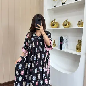 DASTER LABUBU PREMIUM BESAR Wanita Dress