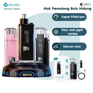 【COD】Airuidu NH10 Nose hair trimmer Kepala sudut membulat 360°   Mencukur tanpa rasa sakit Motor berkecepatan tinggi dan bertenaga Tampilan digital daya cerdas