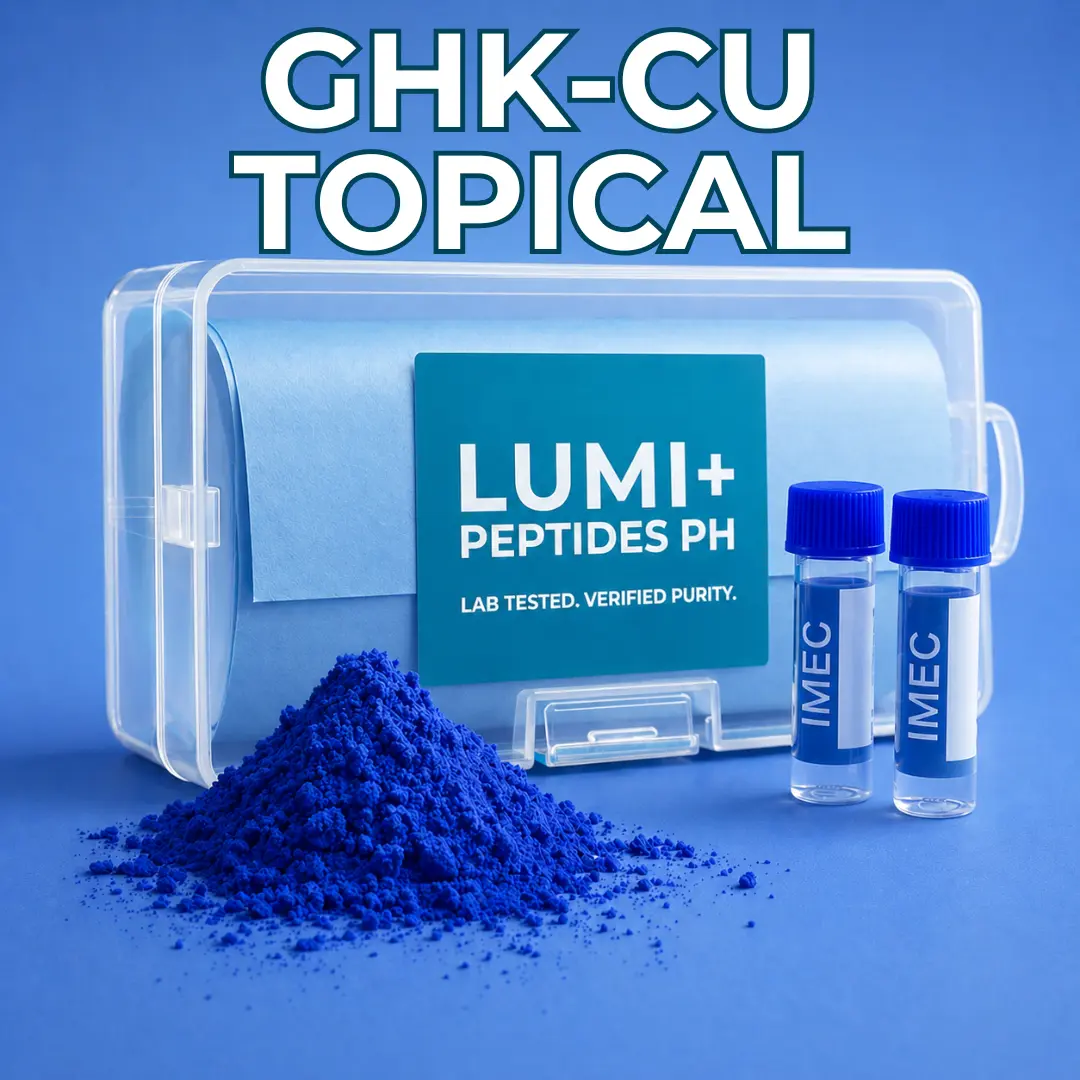 ghk cu topical powder LUMI+ PEPTIDES PH GHK-CU TOPICAL USE 1-GRAM FOR SERUM-CREAM-GEL