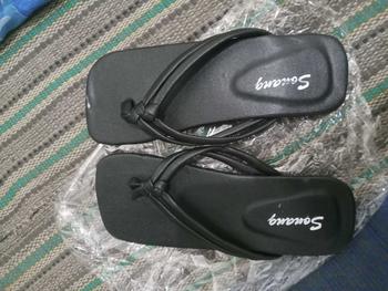 Product Review of Sandal Teplek Jepit Kupat Wanita Sendal platform Selop Plat Trendy from A**★ 1