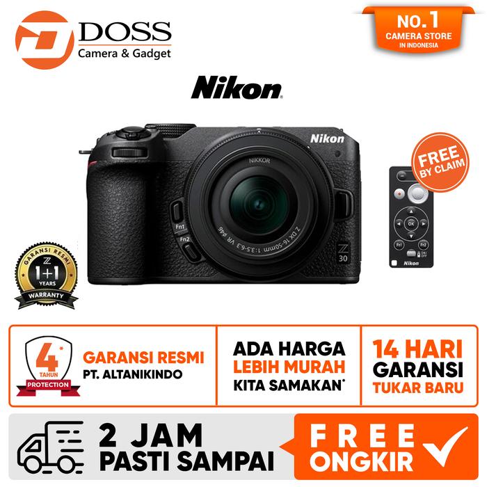 Gambar Nikon Z30 Mirrorless Camera with 16-50mm Lens - W/ FTZ II dari DOSS Camera & Gadget Kota Administrasi Jakarta Pusat Tokopedia