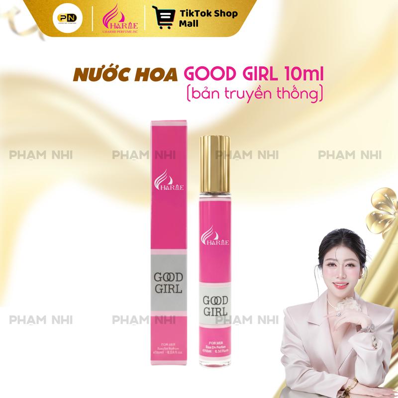 Nước hoa GOOD GIRL 10ML bản truyền thống tròn dành cho Nữ - H R V E
