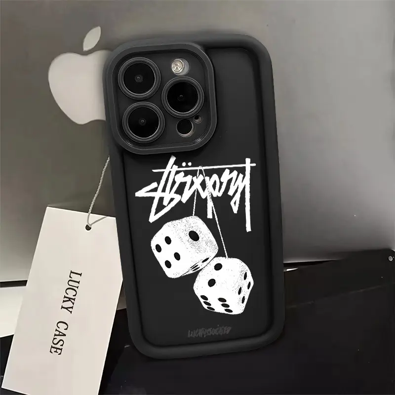 Iphone case,Trend Creative STU Dice,Compatible with iPhone 6 7 8 PLUS 11 12 13 14 15 PRO MAX X XR XS. Anti-Drop and shockproof,Imported materials protective cover