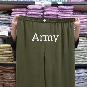 Celana kulot krinkel kancing 7/8 super jumbo bb 100kg Airflow Nyaman Pendek Wanita