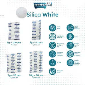 Silica Gel White 1 Pack Total 100gr