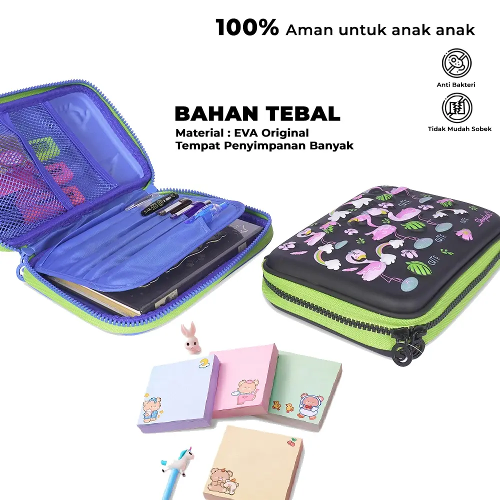 Kotak Pensil 3D Anak Sekolah Hardcase Kotak Alat Tulis Pencil Timbul Besar