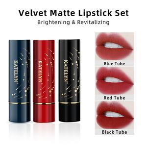 เซตลิปสติก KATELYN เรืองแสง สตาร์ฟิลด์ กำมะหยี่ แมตต์ ให้ความชุ่มชื้น ติดทนนาน สามชิ้น ผลิตภัณฑ์แท้ judy doll  pocket bb  -  66 คลีนซิ่ง  สมูทอี fit me olivia  rodrigo  lip  gloss  album ar  comfort  skin  cushion คุชชั่น  กันแดด  พิม  รี่  พาย รอง  พื้น