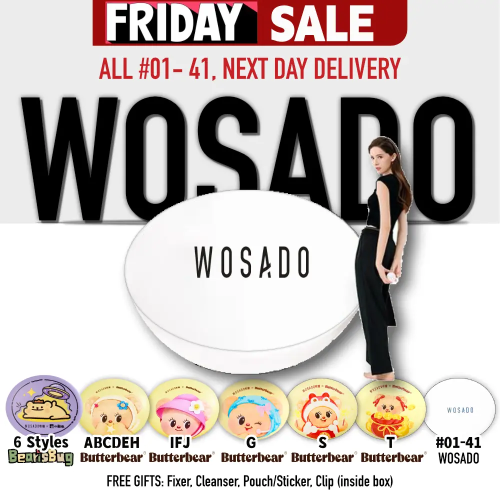 WOSADO【SG OFFICIAL】No.1-45 ALL & Butterbear & BearIsBug & XL Magnetic Eyelashes Reusable Eyelash Fake Lashes Extension Silky Plume Iris Frost Sunset Diamond Ultra Luna Ice Velvet Pudding Chiffon CoCo Butterfly Cloudy Honey Black Pear Blossom Foxy