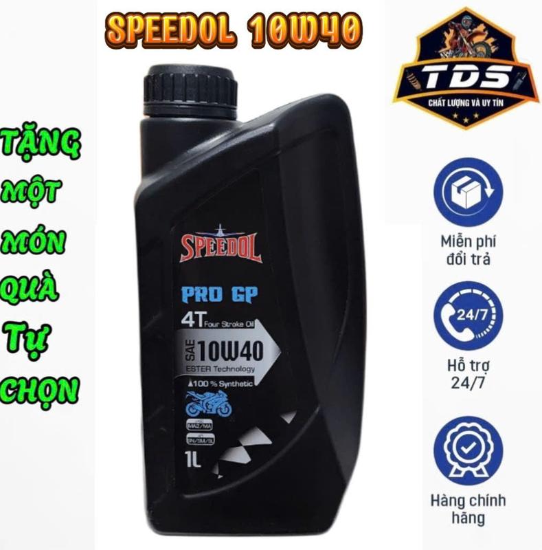 NHỚT SPEEDOL PRO GP 10W40 API SN JASO MA2 FULL TỔNG HỢP CHÍNH HÃNG NHẬP KHẨU DÙNG CHO XE SỐ XE CÔN TAY PHÂN KHỐI LỚN DẦU NHỚT DẦU