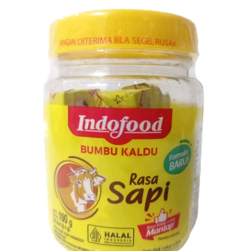 Bumbu Kaldu Indofood Rasa Ayam dan Sapi - Bubuk Instan - Bahan, Garam, Spices, Msg, Penyedap, Powder, Jamur Masakan Soup 0