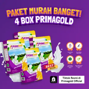 4 BOX SUSU ETAWA PRIMAGOLD BUBUK PRIMA GOLD ORIGINAL ISI 200 GRAM