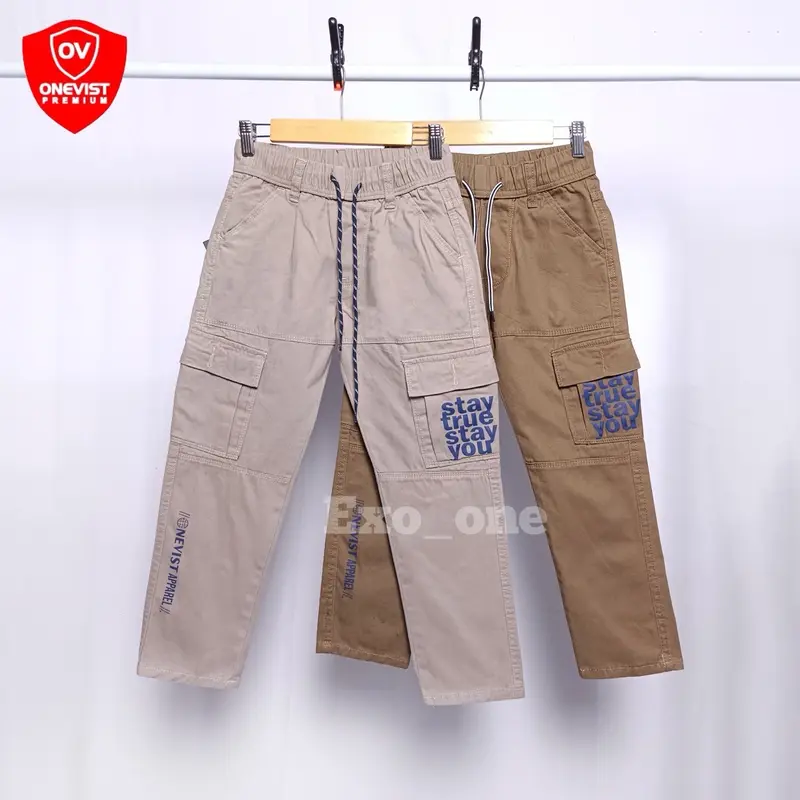 Onevist Celana Cargo Jeans Anak Laki Laki Usia 1 Sampai 13 Tahun Premium Quality Laki-Laki Cowok Kids 7
