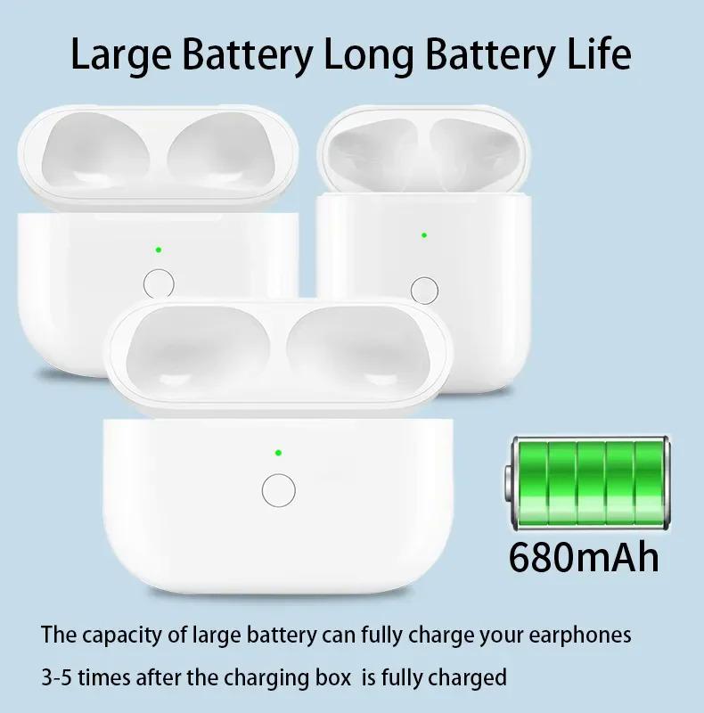 Product Introduction of 680mAh Battery Charger Case Replacement Wireless Charging Box for Airpods Pro 1/2/3 Bluetooth Earphone  with LED Indicator Light 11