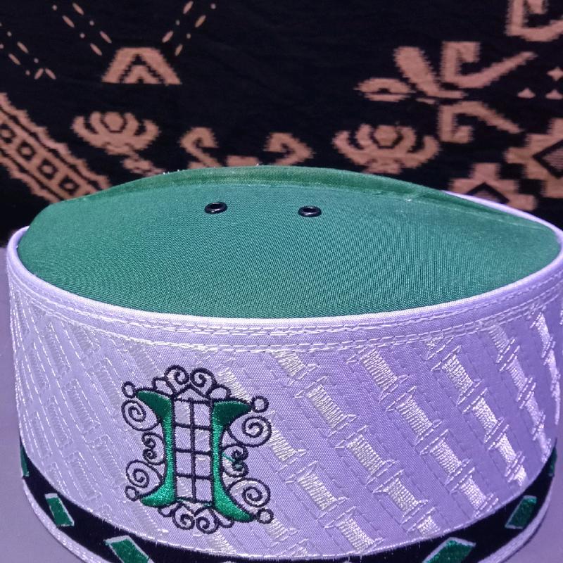 Peci Asaghofah Motif Logo Pintu Aceh Songkok Kopiah Muslim Premium Halus Lembut 8