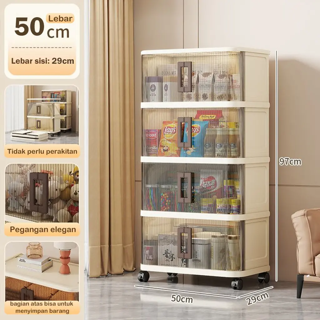 50cm-Abu transparan-4 Susun