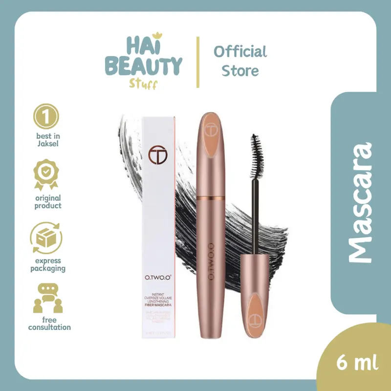 O.TWO.O Waterproof Mascara Long Lasting Natural Curling Eye Lash Makeup (Volume Lengthening Fiber Mascara) 0