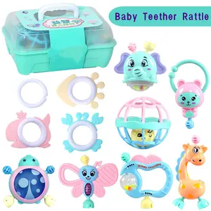 Mainan Lonceng Kerincingan Bayi 12Pcs Set Mainan Teether Bayi Gigitan Tangan Pegangan Kerincingan toys
