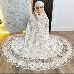 Mukena Dewasa Katun Foil Renda Mewah