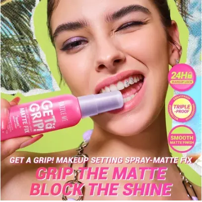 (PRETTY) [NEW LAUNCH] DAZZLE ME Get a Grip! Makeup Setting Spray Matte Fix | Smooth Matte Finish Triple-Proof Makeup Lock Oil Control Tahan 24