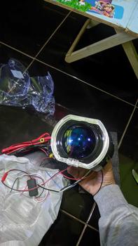 Product Review of PAKET BUNDLING Lampu Utama Biled CR7 C2 Gen 2 Original Golden Shell Blue Lens Plus Devil Eye Premium Biled Flat Cut High Low from b** 2