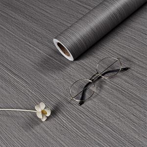 Papel Tapiz de Madera Gris Papel Tapiz de Madera para Pegar y Despegar Papel Tapiz Autoadhesivo de Madera con Grano Película para Muebles Falsa Rollo de Forro para Cajón de Escritorio Mesa Pared Gabinete Estante