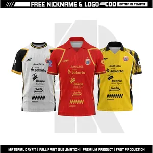 Jersey Persija Jakarta Liga Super 2025 - 2026 NEW Gratis Pasang Nama & No Punggung Full Sponsor Fullprinting Sport