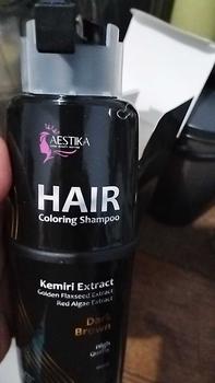 Product Review of [Promo Spesial] Aestika Dark Brown Hair Coloring Shampoo - Pewarna Rambut Beruban Kering Red Extract from r**t 1