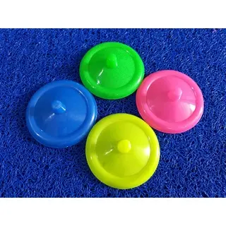 SET (ISI 12 PCS) TUTUP GELAS PLASTIK / TUTUP GELAS WARNA CERAH / PENUTUP GELAS