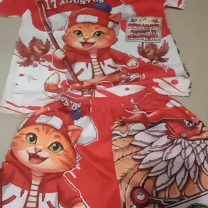 SIBULAT 79 SETELAN KEMERDEKAAN  BAJU ANAK LAKI-LAKI/PEREMPUAN 1-6 TAHUN baju edisi 17 augustusSIBULAT 79
