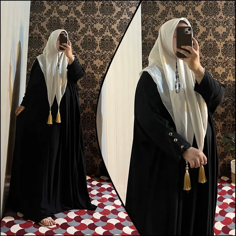 Anjarumi Daily Basic Kaftan Twill Silk Kombinasi Full Twill viral Nyaman Rayon 0
