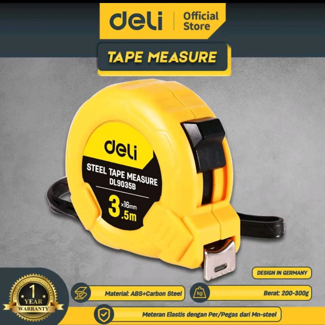 Deli measure tape meteran deli 3 m Edl9003b